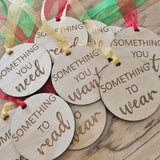Gift Tags - Want, Need, Wear, Read