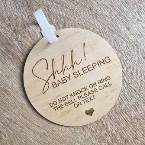 Door Sign - Baby Sleeping