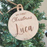 First Christmas Ornament - Personalised Bauble