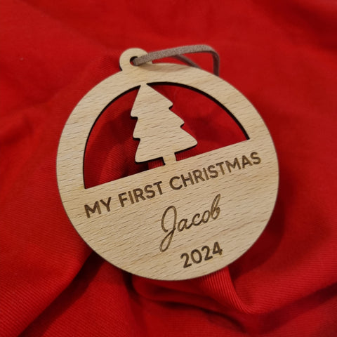First Christmas Ornament - Personalised Bauble
