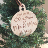 First Christmas Bauble